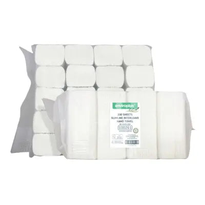 Enviroplus Slimline Interleaved Hand Towel Eco Carton | 20 packs per bag