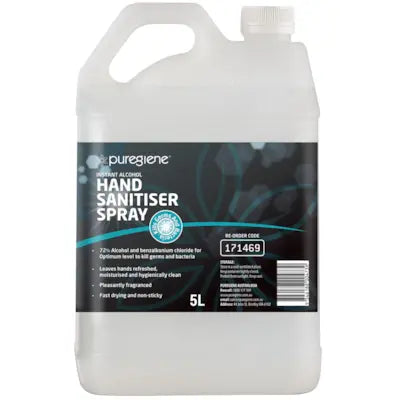 Puregiene Hand Sanitiser Liquid Spray 5L Each