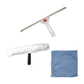Cleanmax Contractor Window Cleaning Kit (Includes Squeegee, T-Bar & Glass Microfibre Cloth)