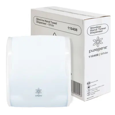 Puregiene Handtowel Dispenser Slimline White Each