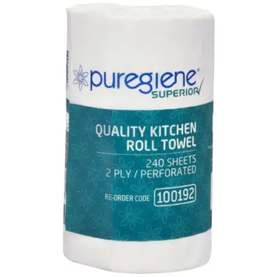 Puregiene Kitchen Roll Towel Superior 240 Sheet Carton 12