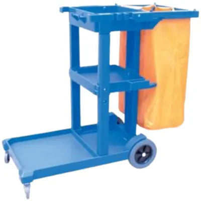 Cleanmax™ Janitors Cart With Bag Blue Each