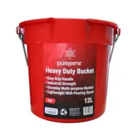 Puregiene® Round Bucket Heavy Duty 12L Each - 4 colours available