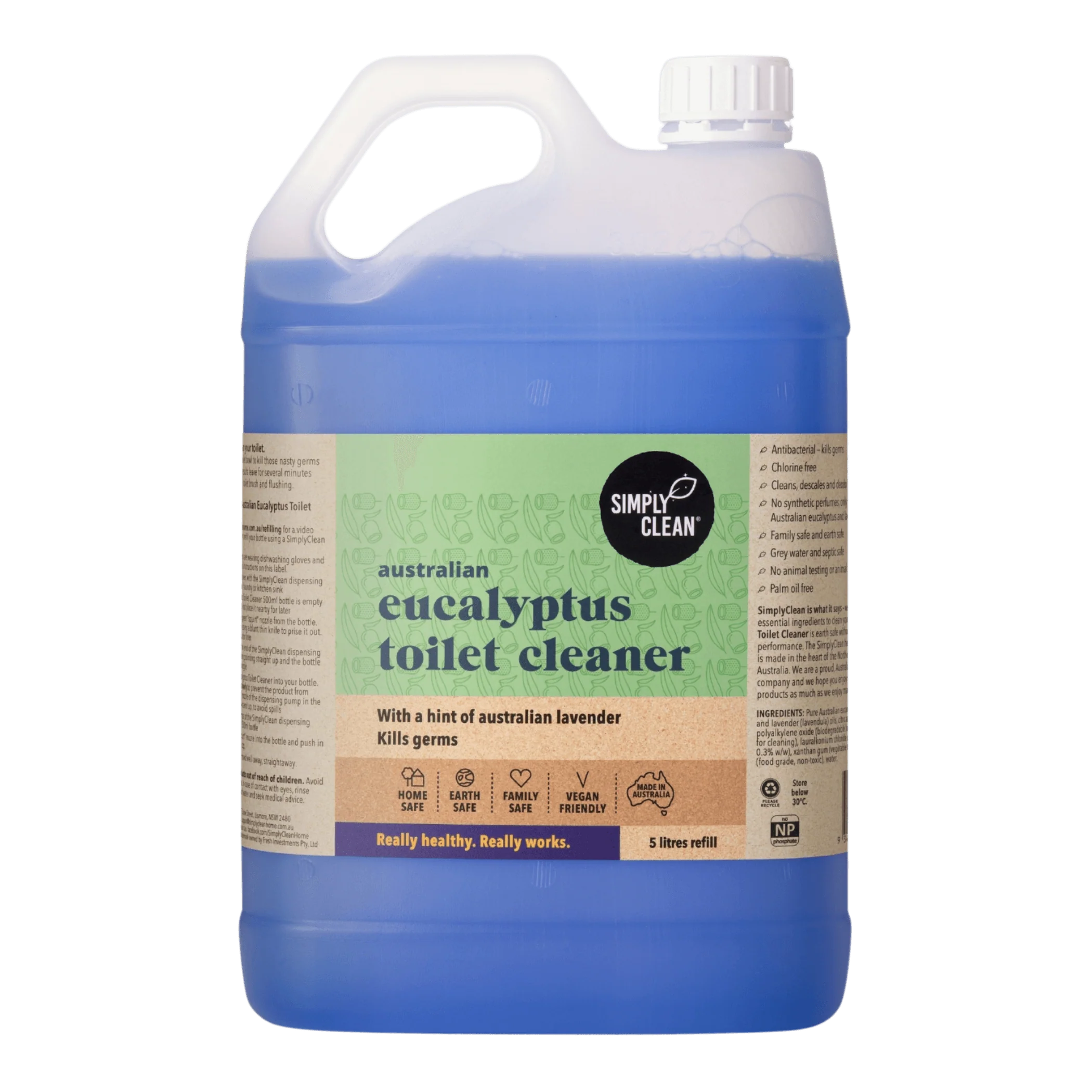 SimplyClean Eucalyptus Toilet Cleaner - 500ml, 5L or 15L