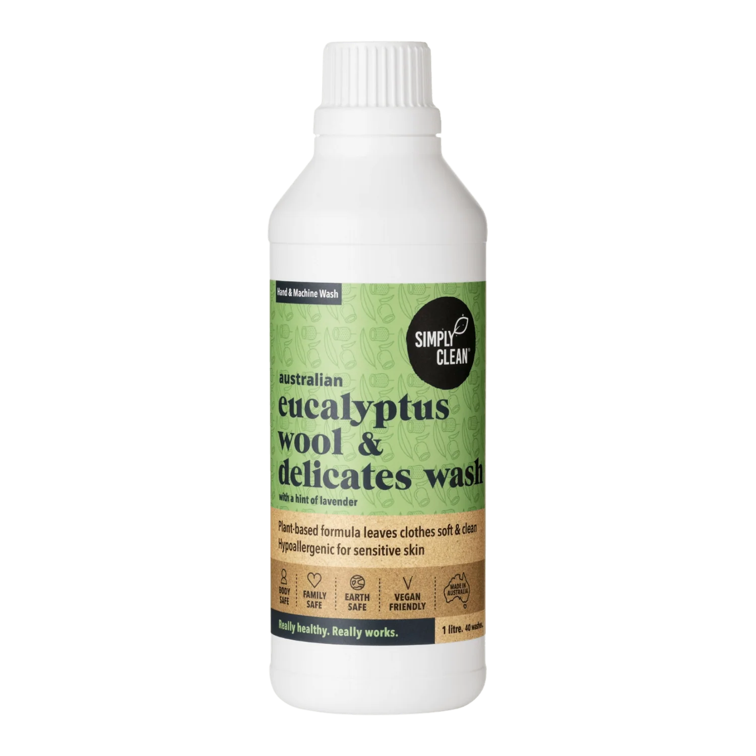 SimplyClean Eucalyptus Wool & Delicates Wash 1L