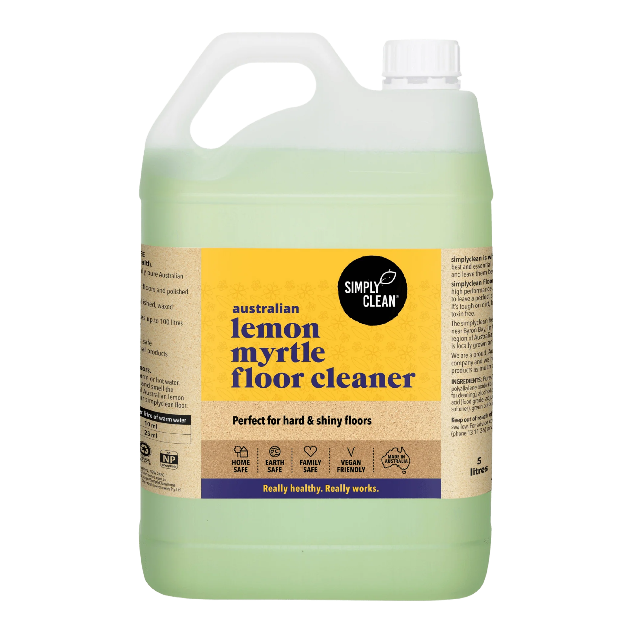 SimplyClean Lemon Myrtle Floor Cleaner - 1L, 5L or 15L