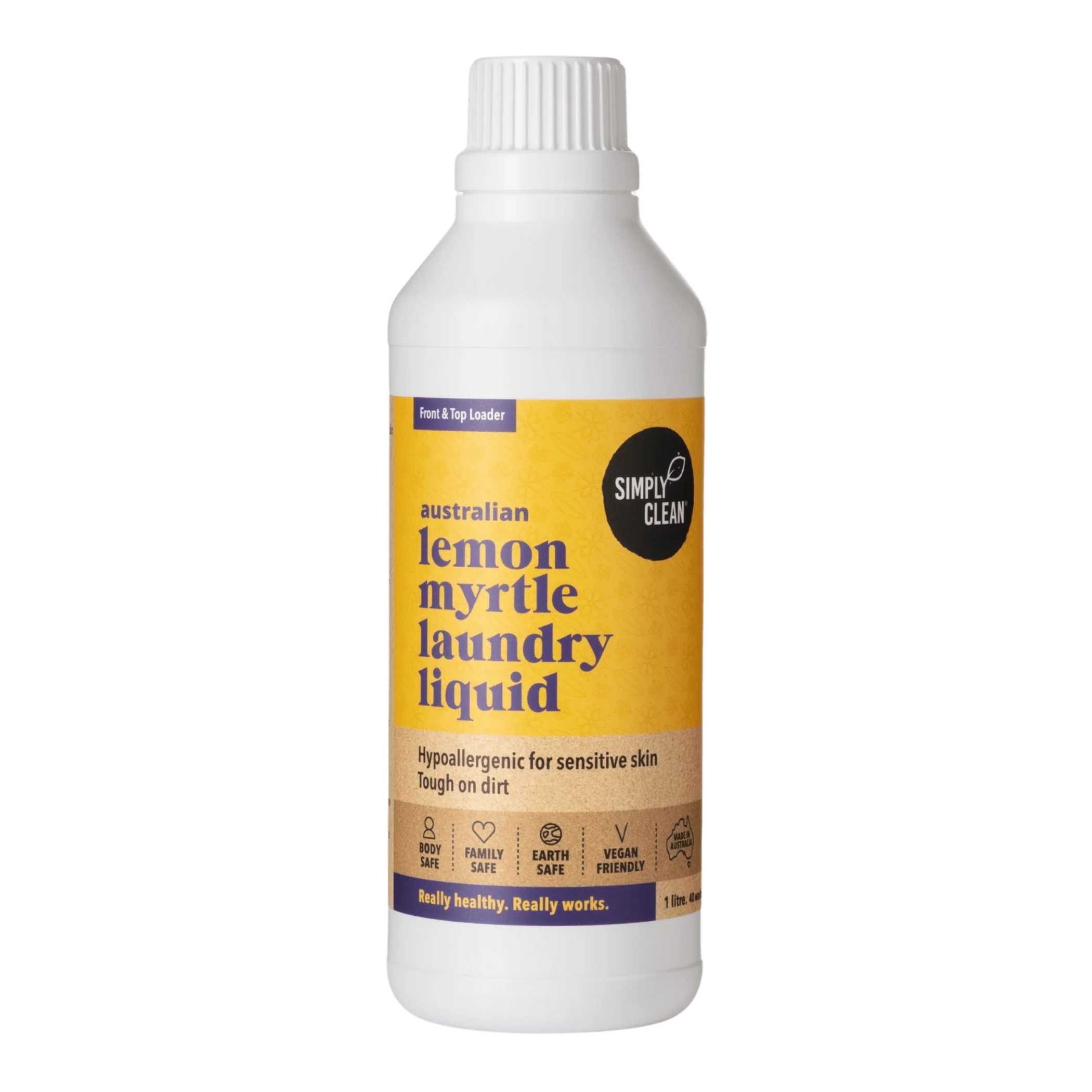 SimplyClean Lemon Myrtle Laundry LIQUID - 1L, 5L or 15L