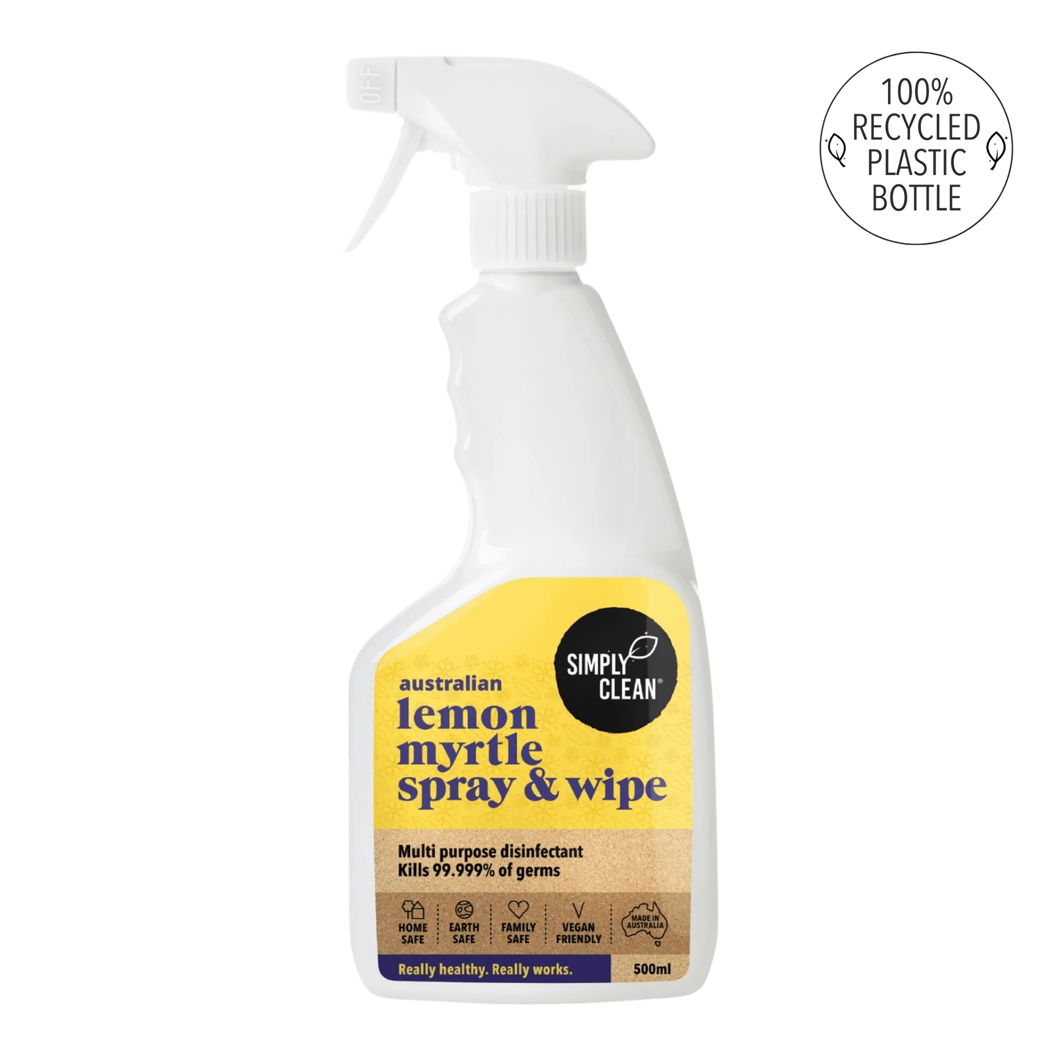 SimplyClean Lemon Myrtle Spray & Wipe - 500ml, 5L or 15L