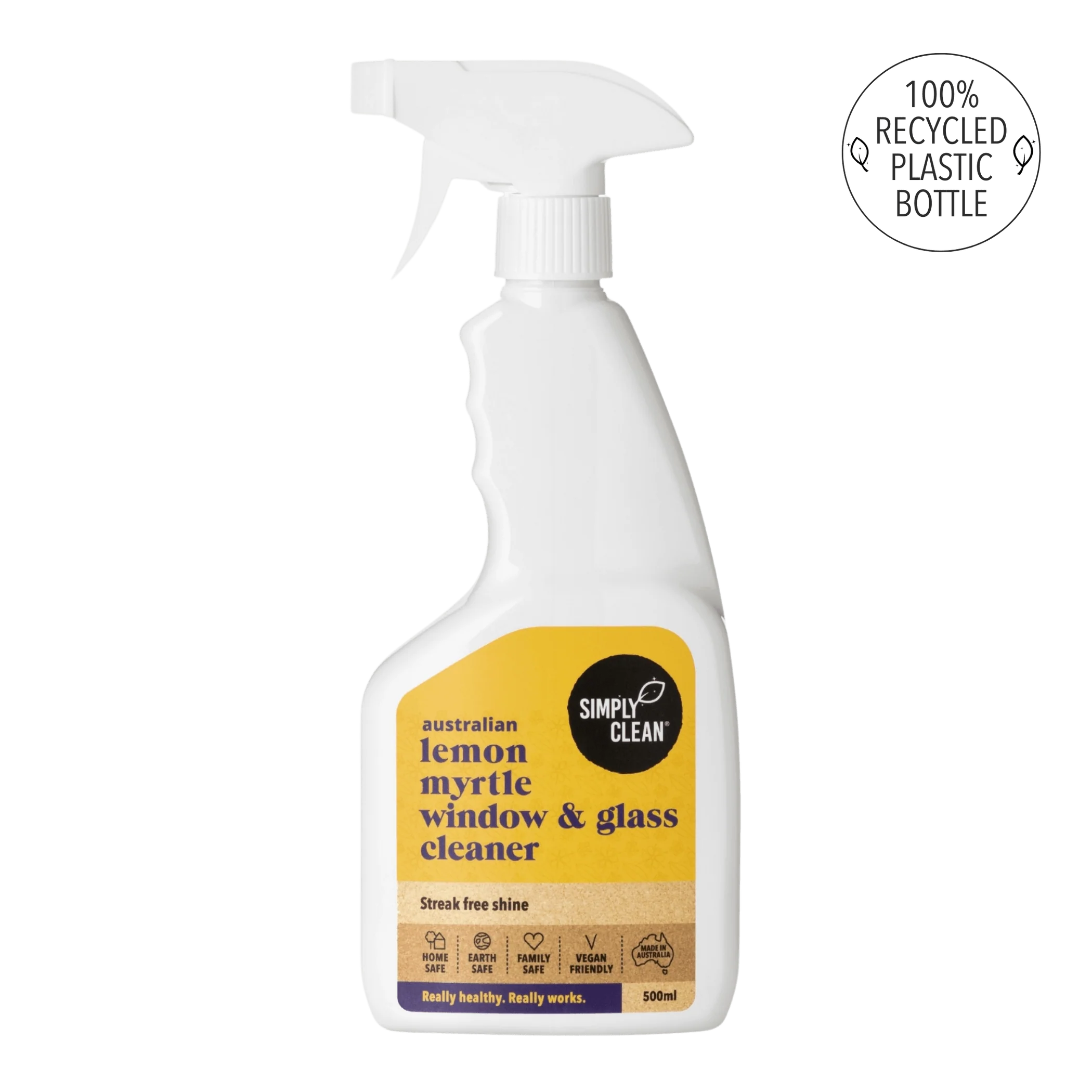 SimplyClean Lemon Myrtle Window & Glass Cleaner - 500ml, 5L or 15L