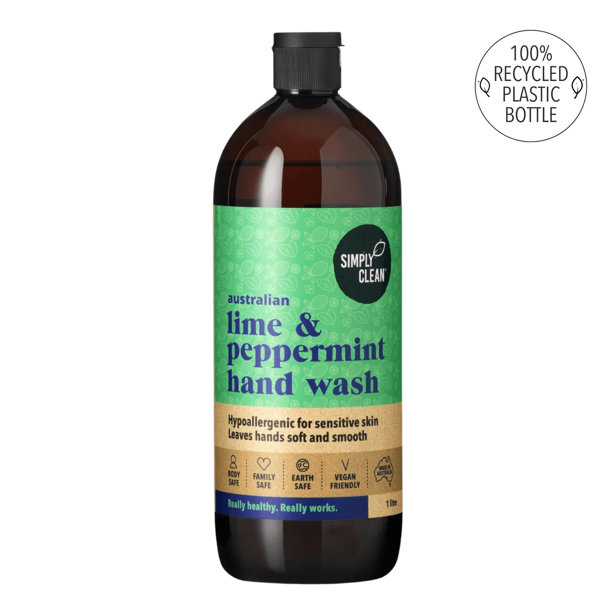 SimplyClean Lime & Peppermint Hand Wash - 500ml, 1L, 5L or 15L
