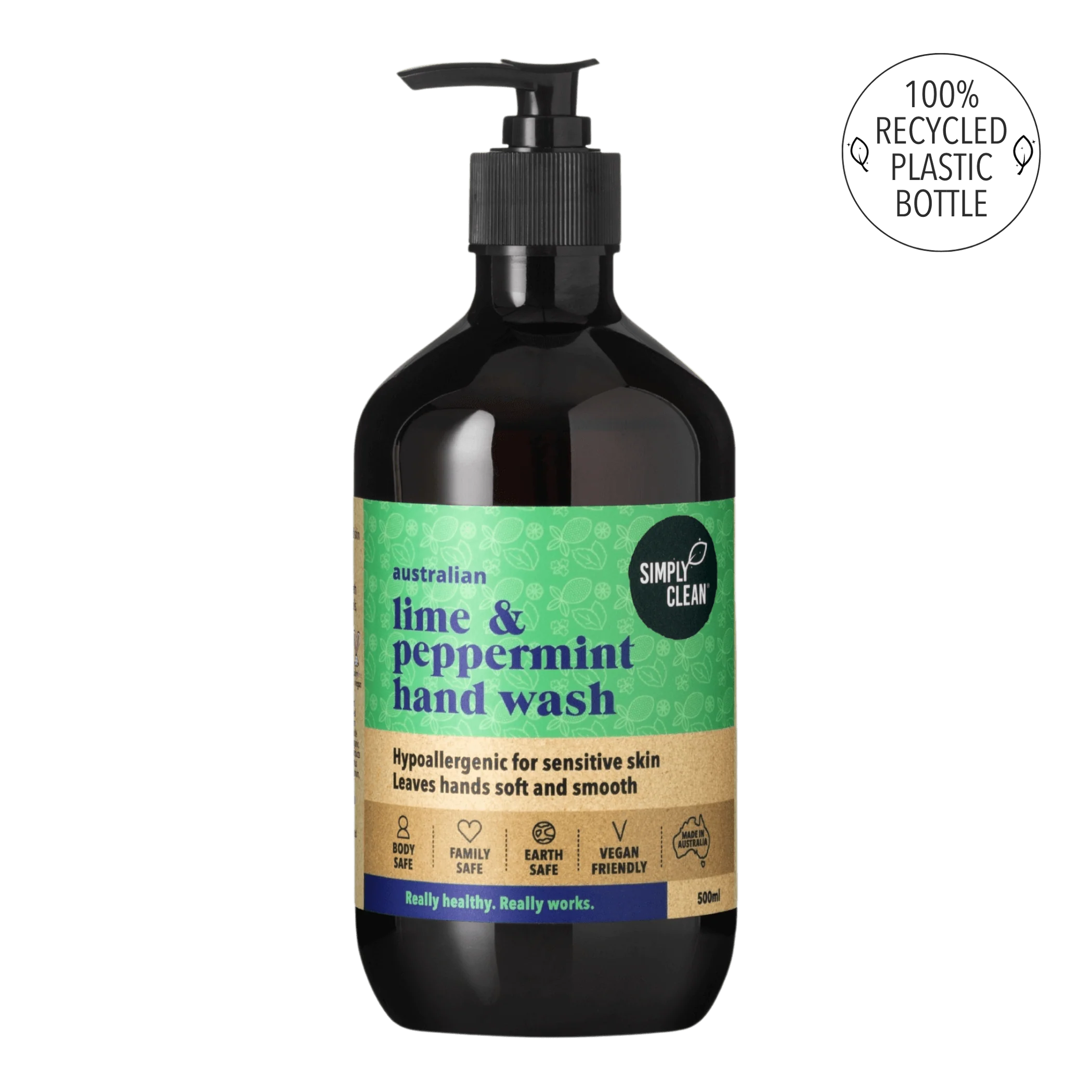 SimplyClean Lime & Peppermint Hand Wash - 500ml, 1L, 5L or 15L