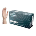 Puregiene® Powder Free Clear Vinyl Gloves Box of 100 - 3 sizes available